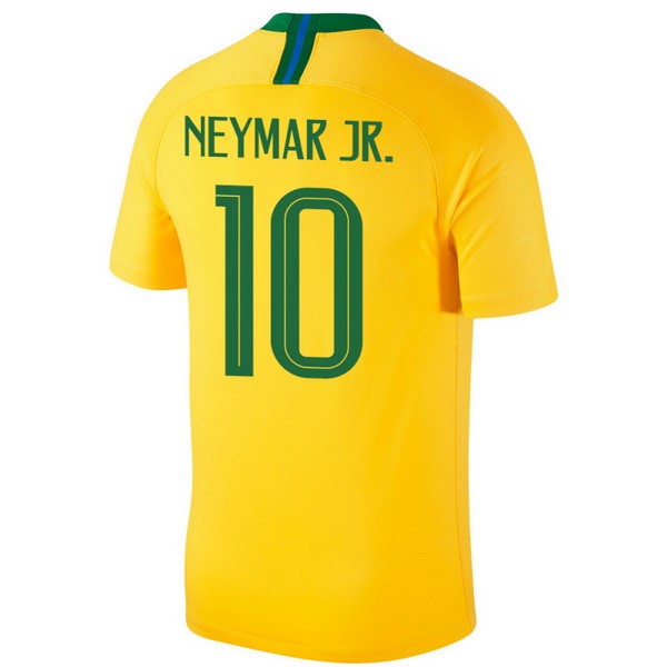 Camiseta Brasil 1ª Neymar JR. 2018 Amarillo
